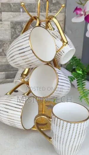 Ceramic Golden Mugs
