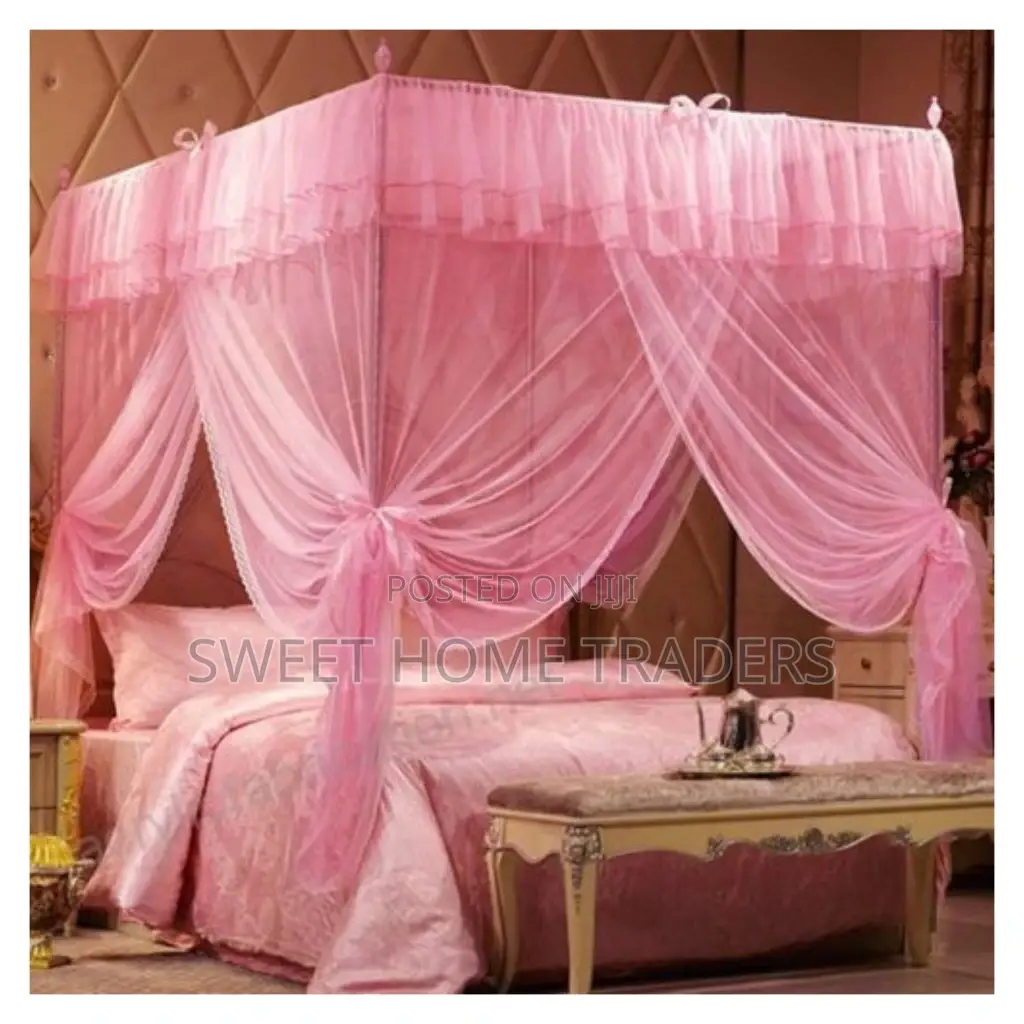 4 Stand Mosquito Net With Metallic Stand, Stand