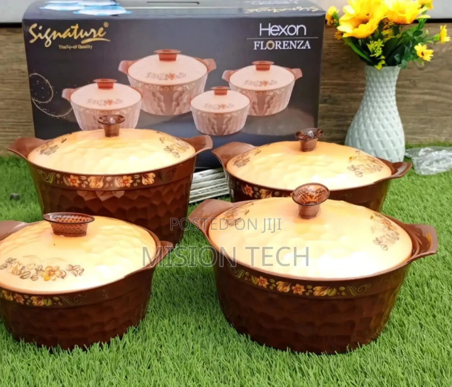 4 PCS Hexon Florenza Insulated Hotpots