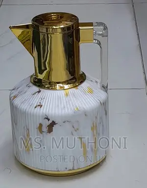 Thermo Flask Marble With Gold Capacity 1litre