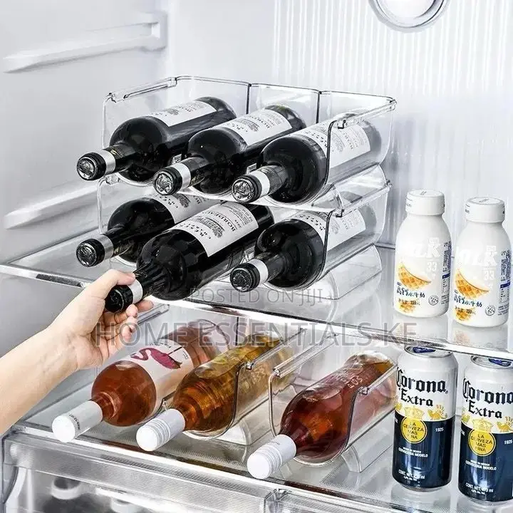 3in1 Wine Bottle Stackable Wine Holder Kitchen Organizer