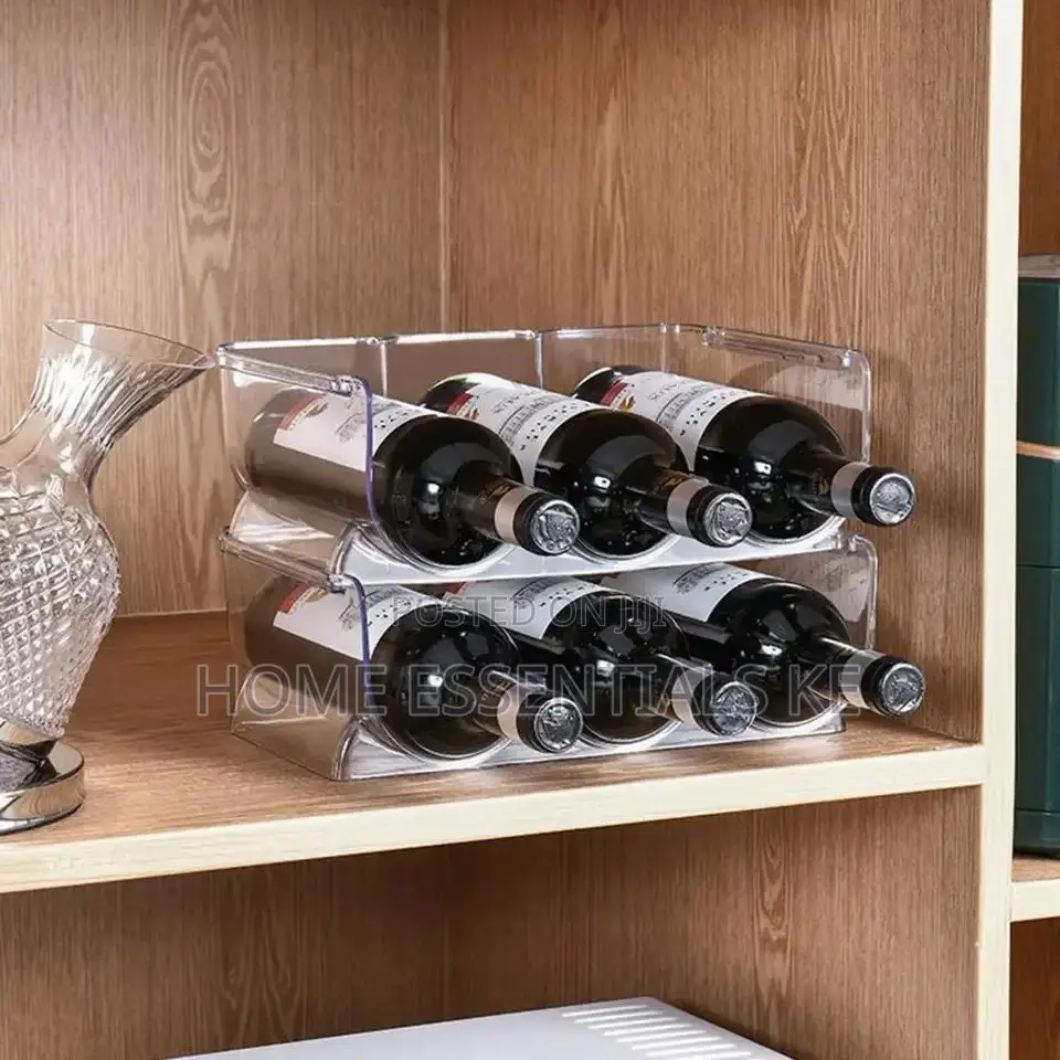 3in1 Wine Bottle Stackable Wine Holder Kitchen Organizer