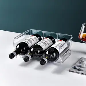 3in1 Wine Bottle Stackable Wine Holder Kitchen Organizer