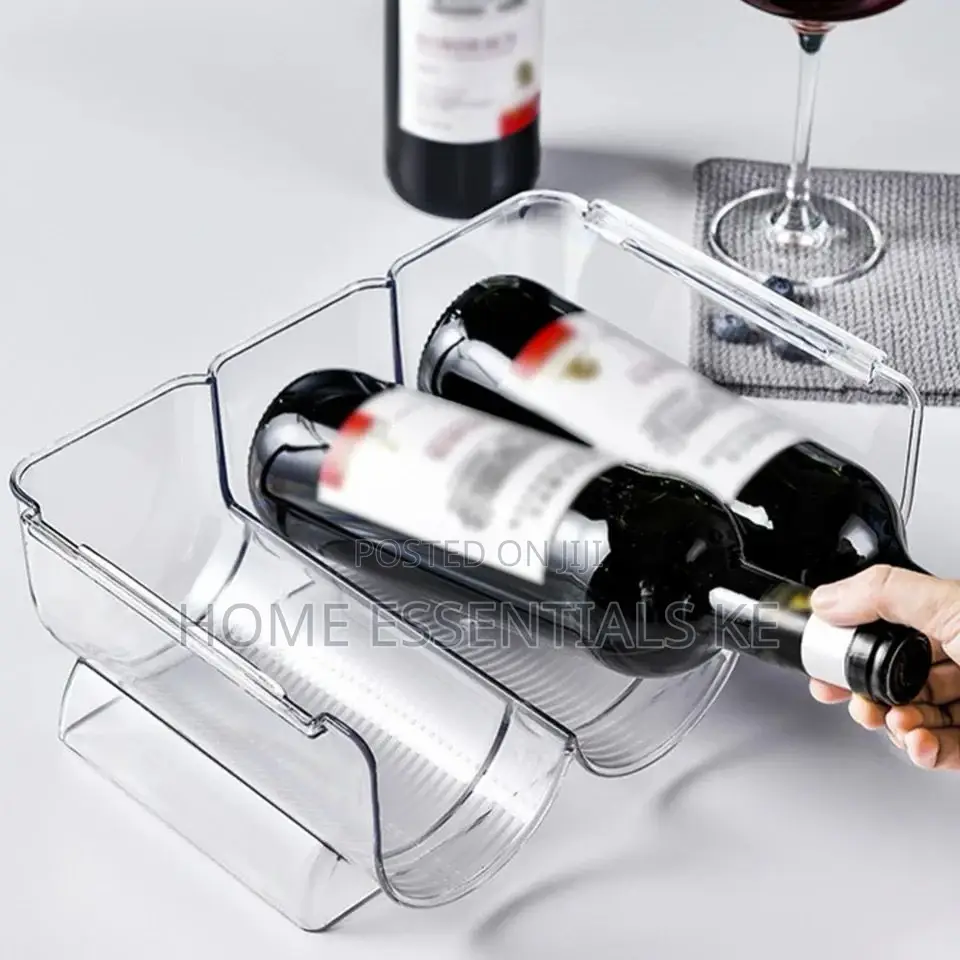 3in1 Wine Bottle Stackable Wine Holder Kitchen Organizer