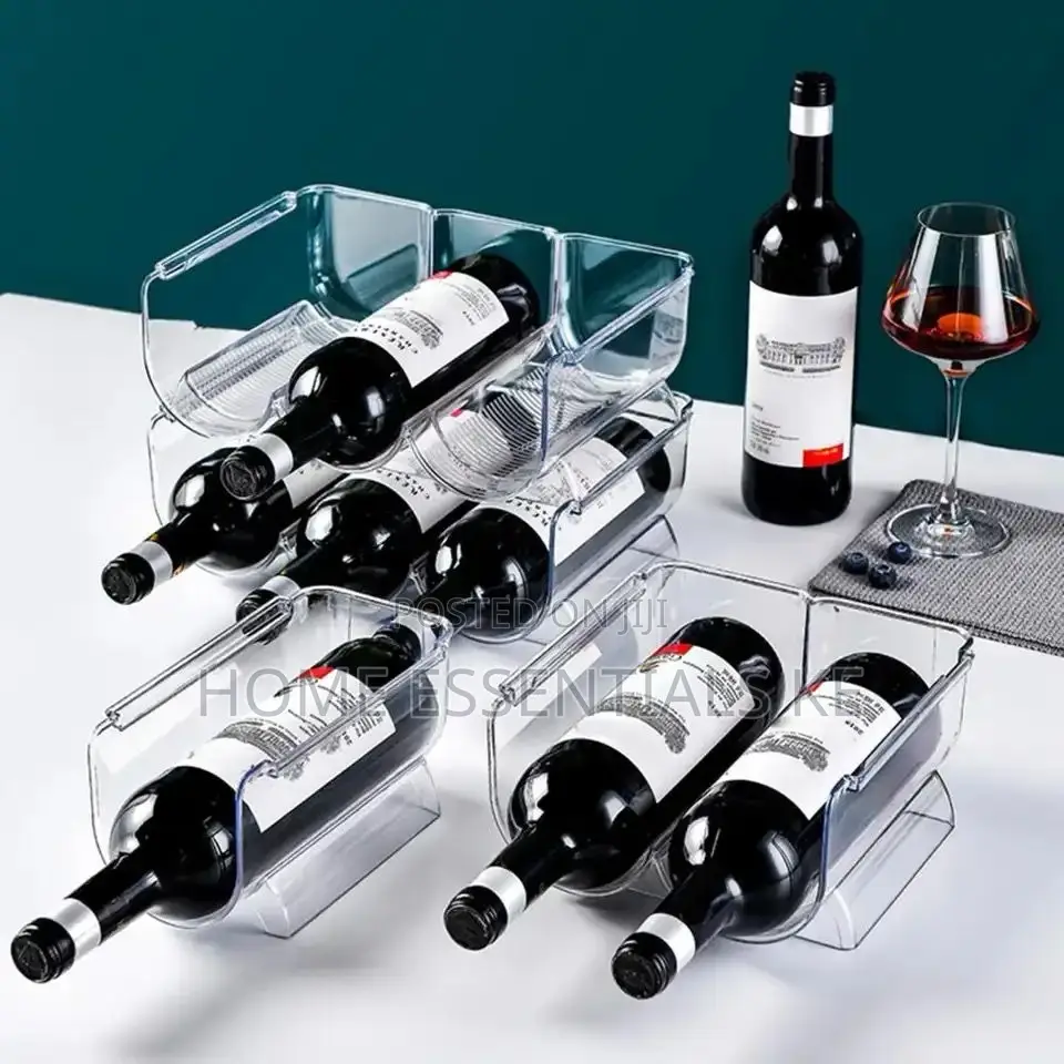 3in1 Wine Bottle Stackable Wine Holder Kitchen Organizer