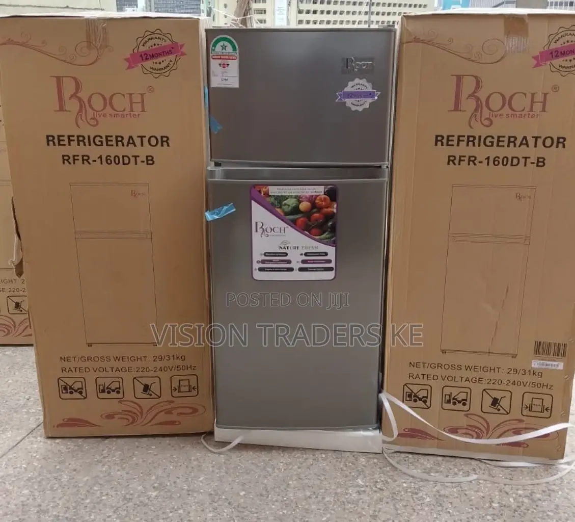 Roch 128ltrs RFR-160DT-B Double Door Refrigerator