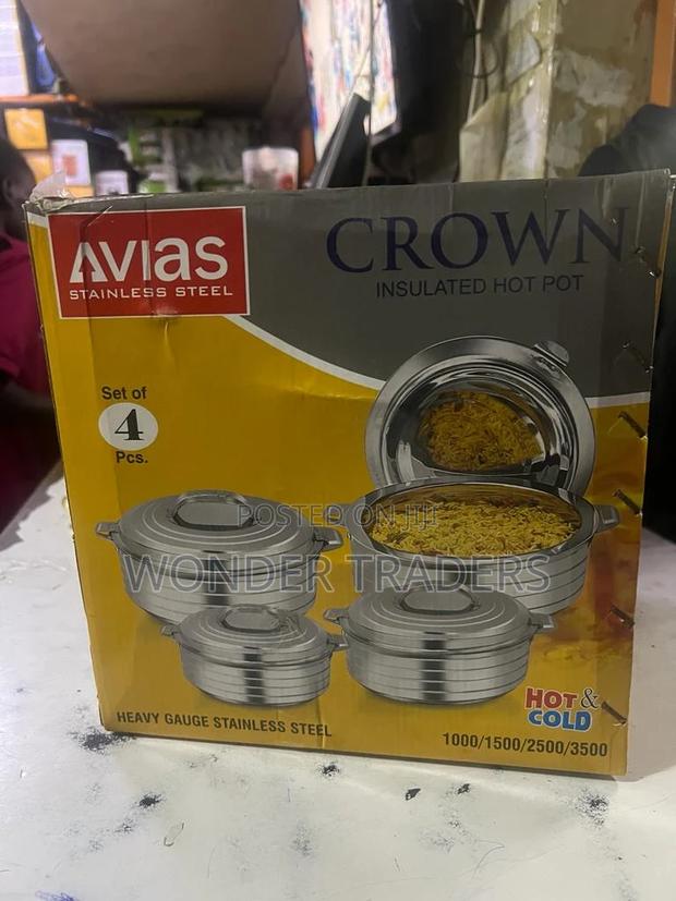 4 PCS Crown Hotpot Stainless Steel