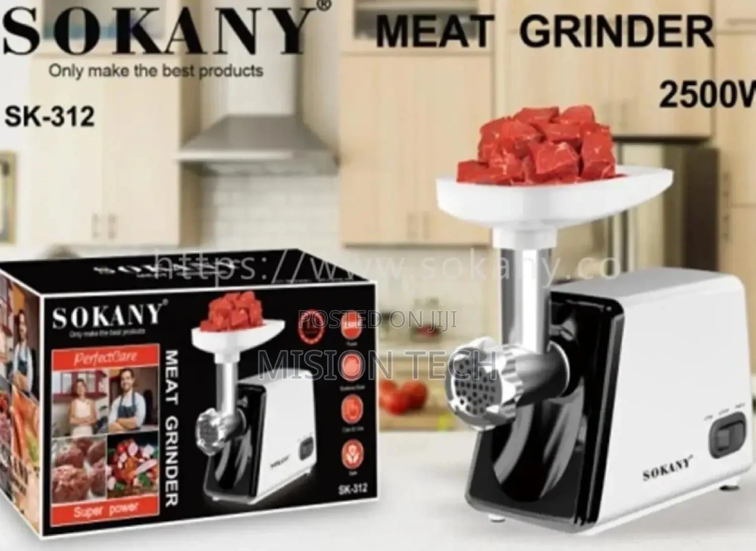 Sokany Stainless Steel Meat Mincer