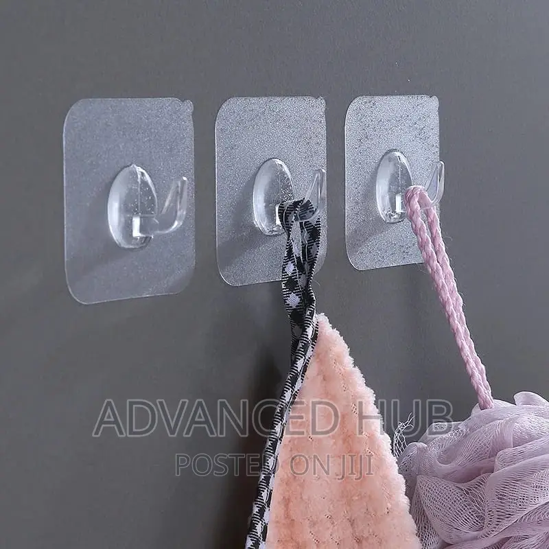 10pc Strong Seamless Adhesive Hooks