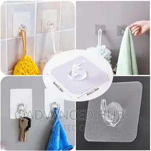 10pc Strong Seamless Adhesive Hooks