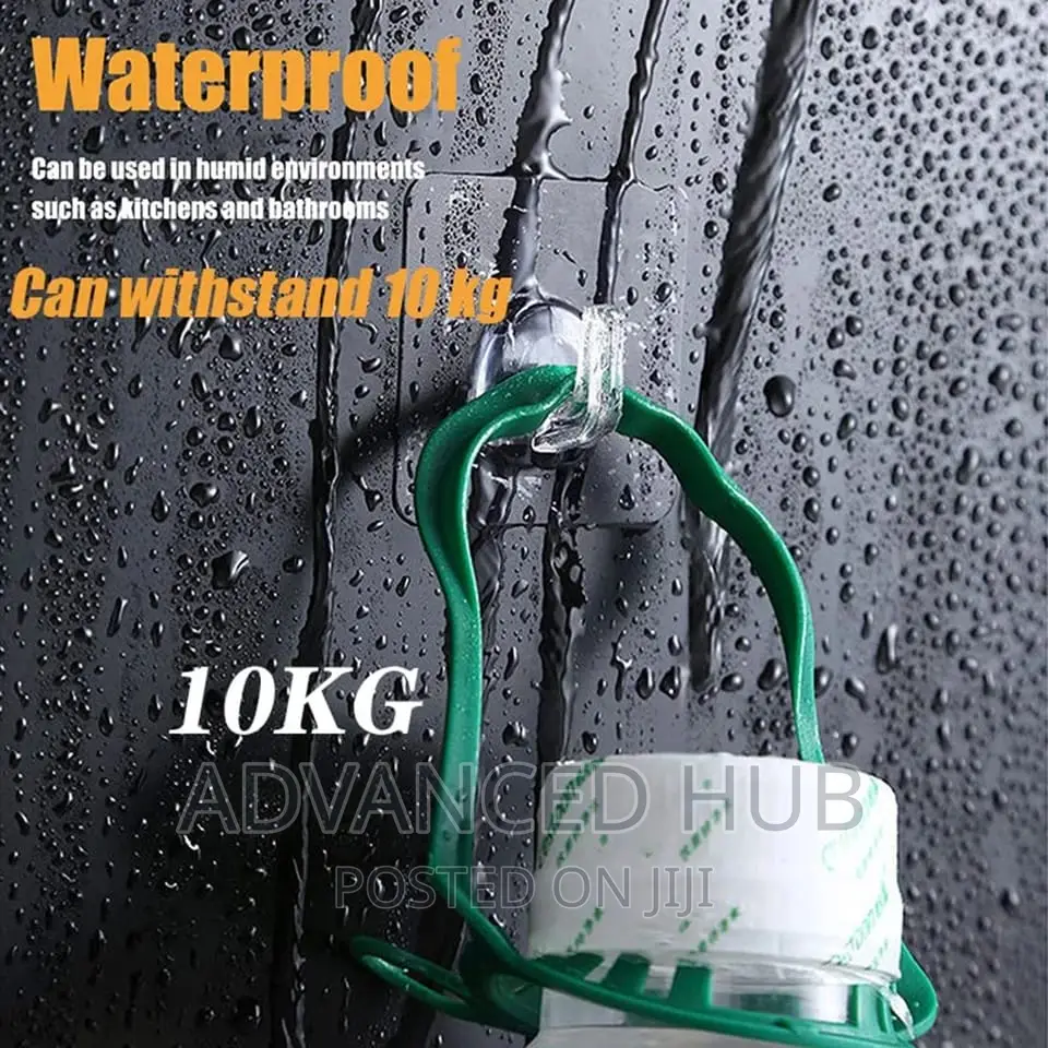 10pc Strong Seamless Adhesive Hooks