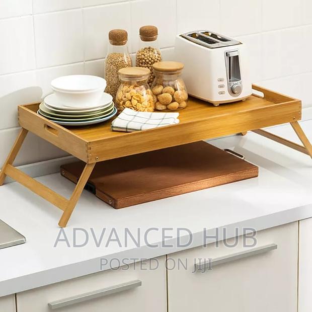 Bamboo Foldable Breakfast in Bed/Multifunctional Tray - thumbnail 3
