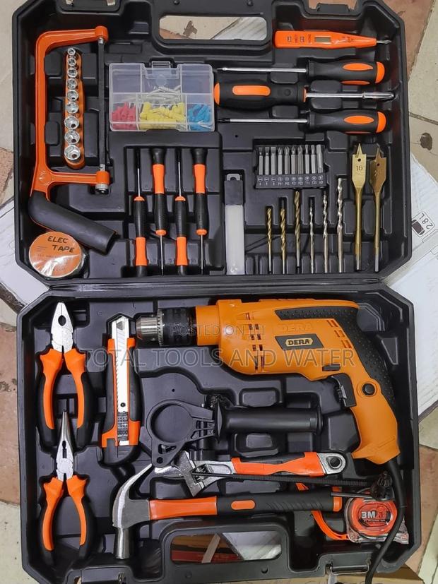 Dera Portable Drill Set With It Accesories and Drill