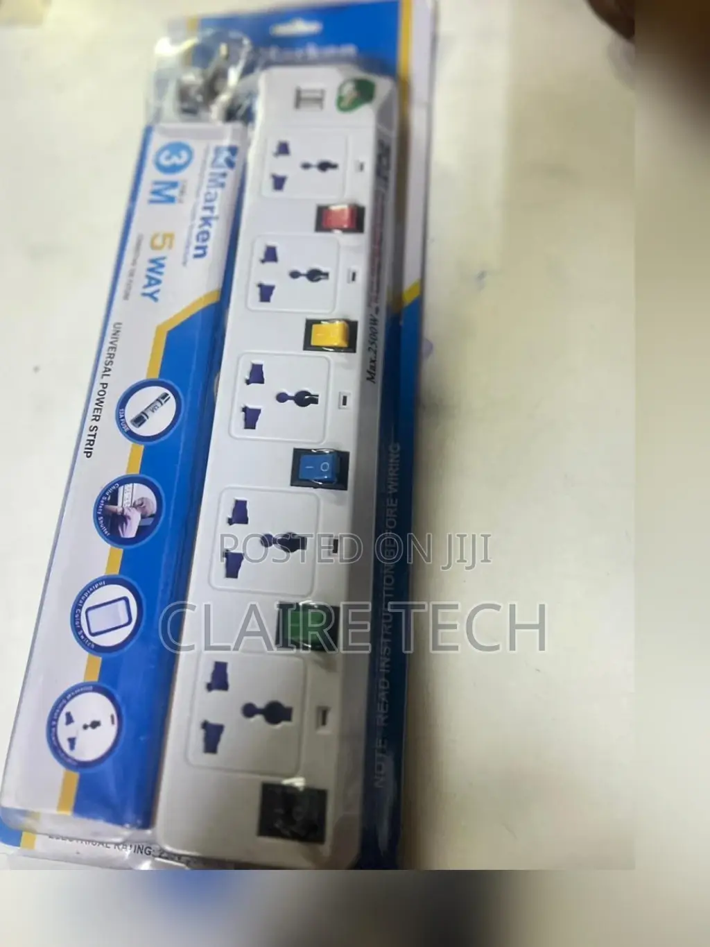 New5 Way Extension Marken 2 Ports of USB