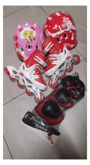 Skating Shoe With Helmet and Protective Guards , - thumbnail 2