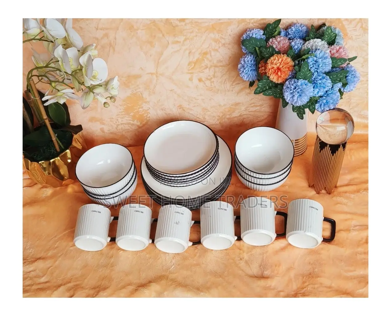 24pc Japanese Dinner Set 