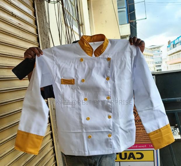 Custom Breathable White Chef Jacket - main view