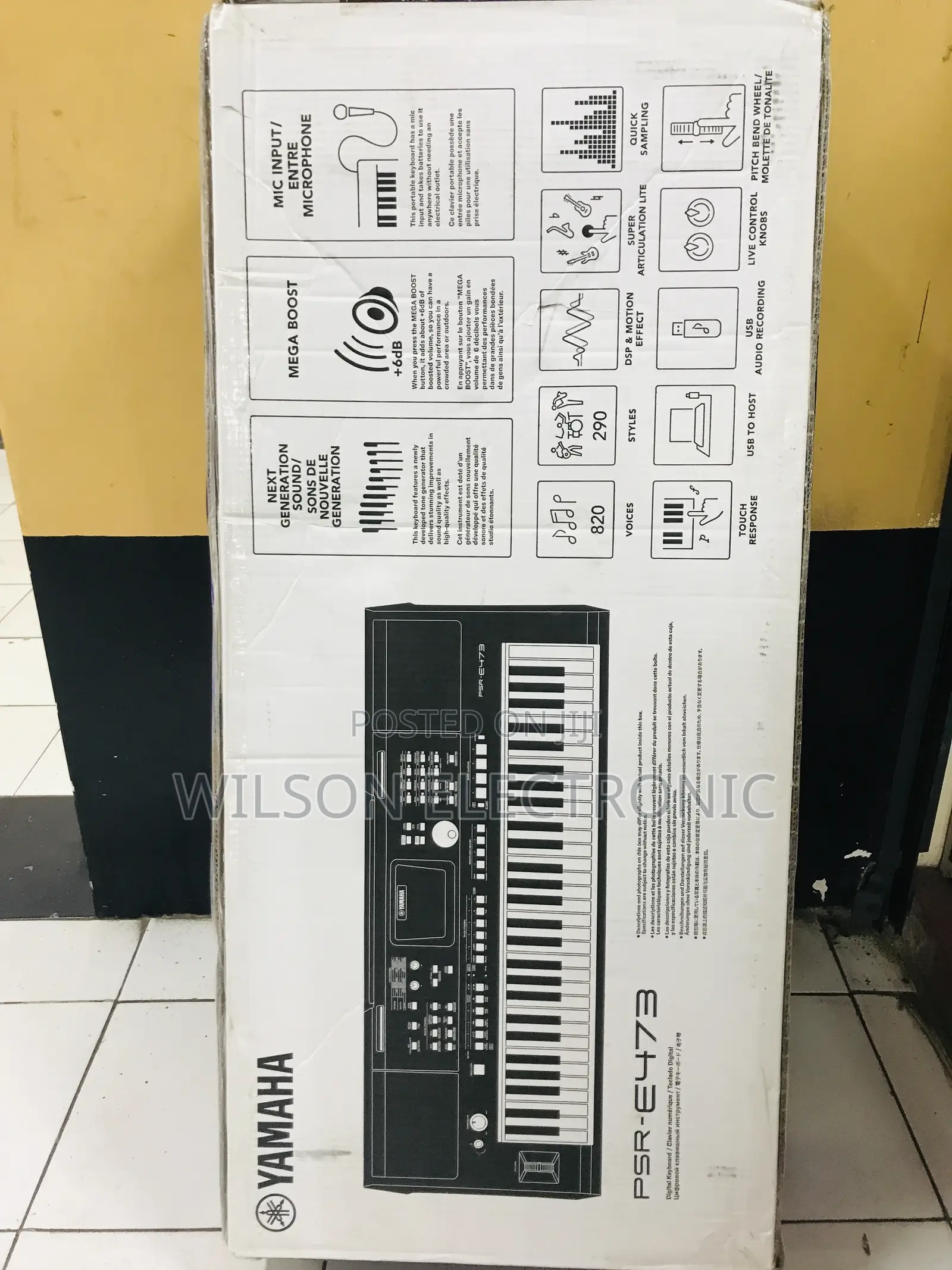 Yamaha Keyboard Psr473/ 61key