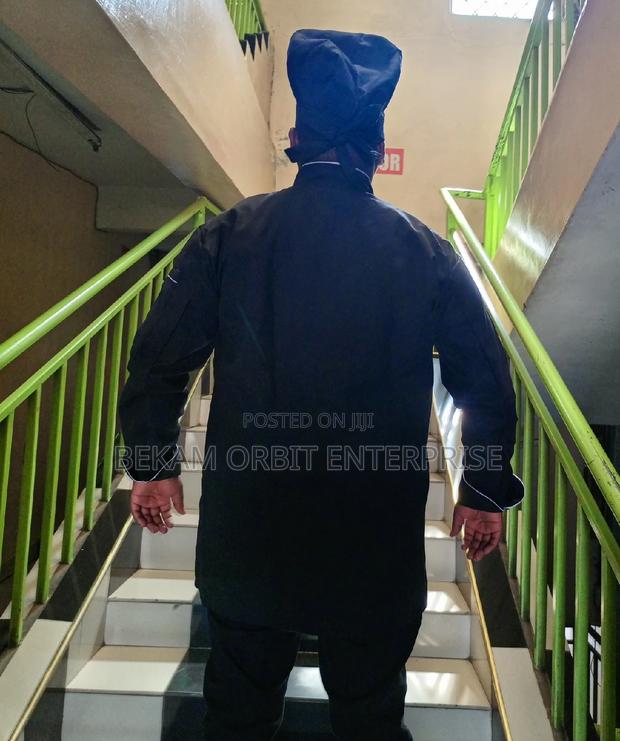 Versatile Custom Black Chef Jacket Hat - thumbnail 3