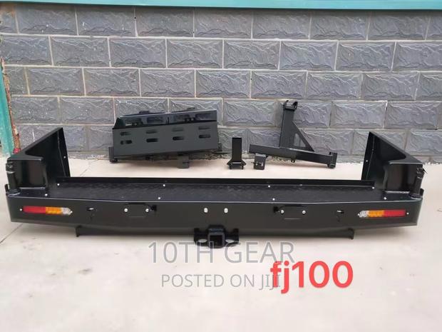 Landcruiser Fj100 Rear Bullbar Rear Bumper Tyre Holder Tank