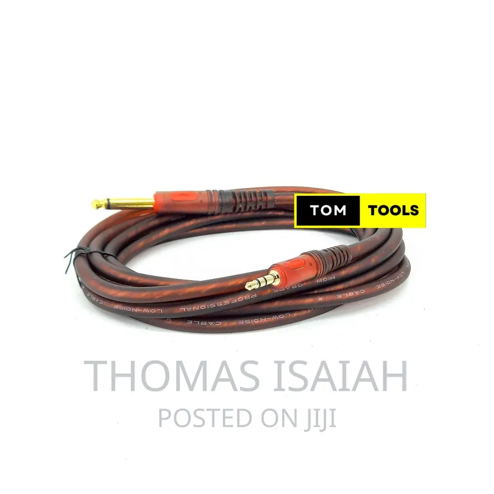 6.5mm Mono to 3.5mm Stereo Jack Cable, 3 Metres