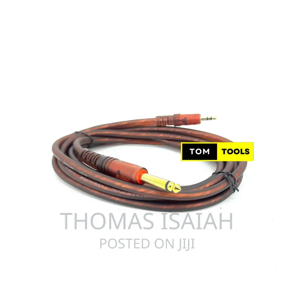 6.5mm Mono to 3.5mm Stereo Jack Cable, 3 Metres