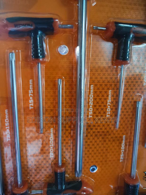 Torx Keys Wokin Torx Screwdriver Set T-Handle 8pcs 209008 - thumbnail 4