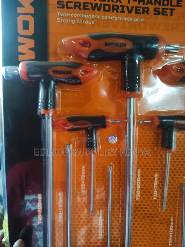 Torx Keys Wokin Torx Screwdriver Set T-Handle 8pcs 209008 - thumbnail 6