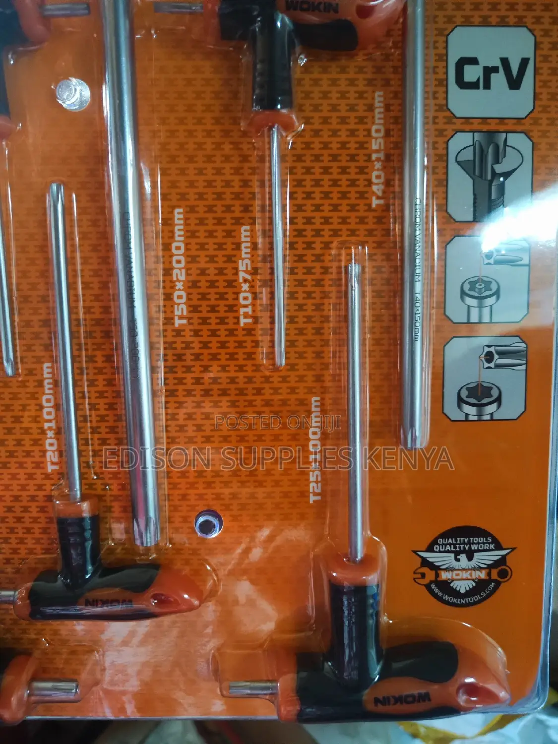 Torx Keys Wokin Torx Screwdriver Set T-Handle 8pcs 209008