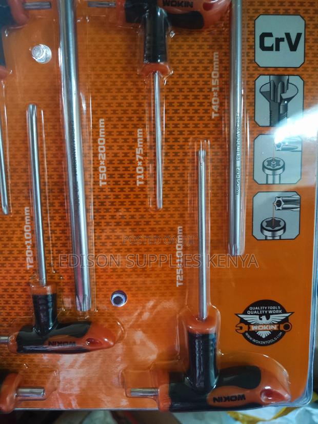 Torx Keys Wokin Torx Screwdriver Set T-Handle 8pcs 209008 - thumbnail 7