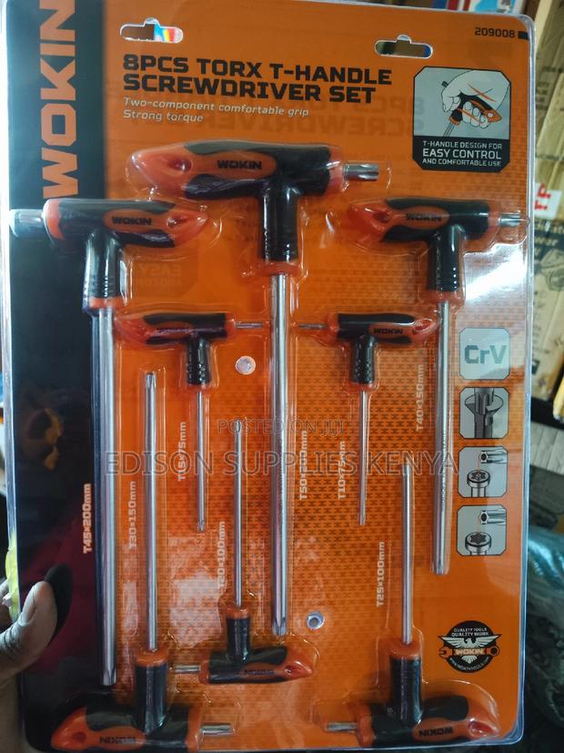 Torx Keys Wokin Torx Screwdriver Set T-Handle 8pcs 209008 - main view