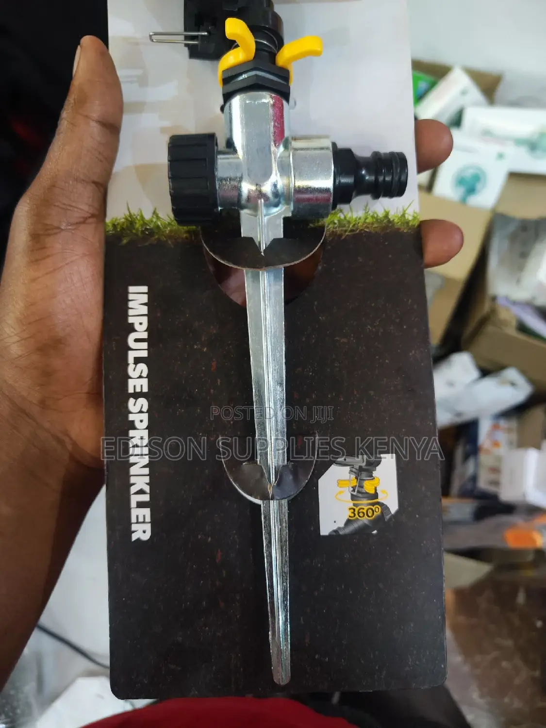Impulse Sprinkler Tolsen Garden Sprinklers Brass Zinc Spike