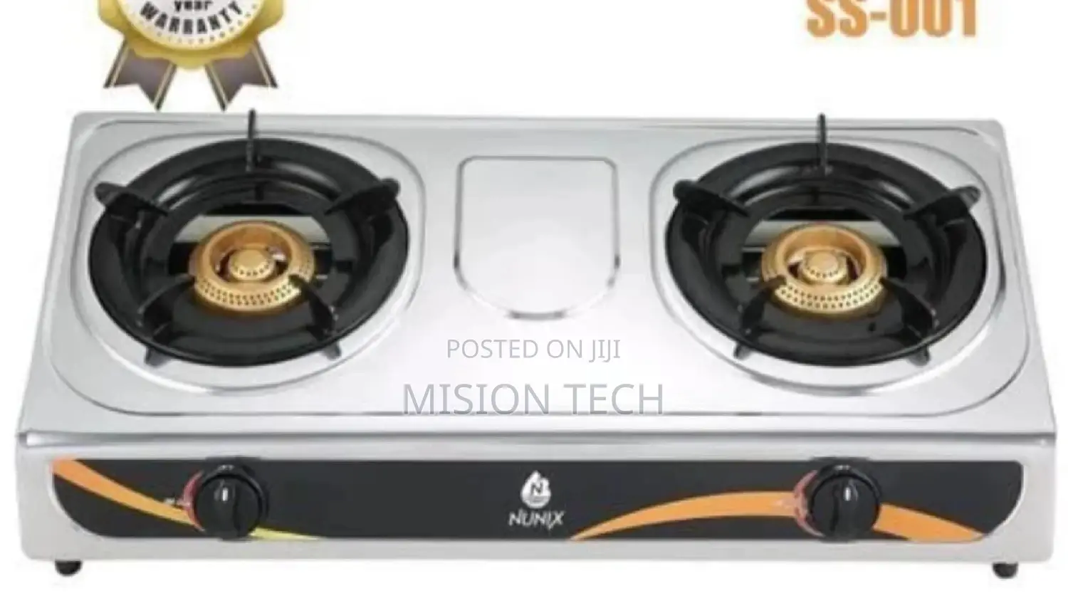Nunix Double Burner Cooker