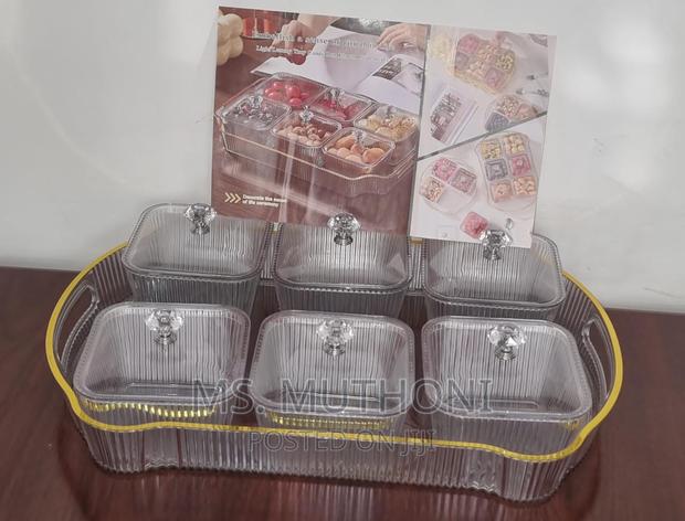 40x25cm Acrylic Tray + 6pcs 420ml Candy Boxes - thumbnail 2