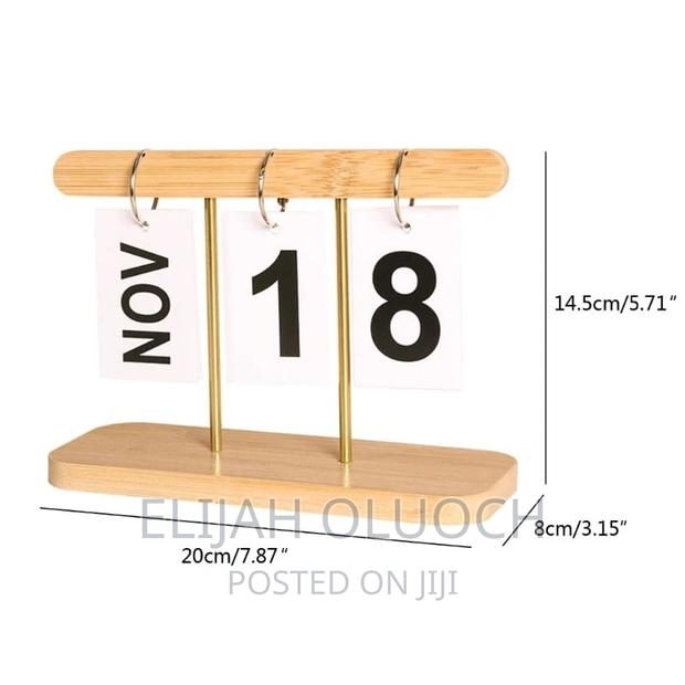Minimalism Creative Office Decoration Wooden Carlender - thumbnail 3