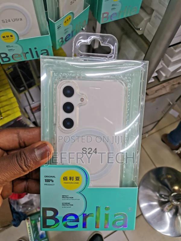 Berlia Transparent Clear Case for Samsung S24 - main view