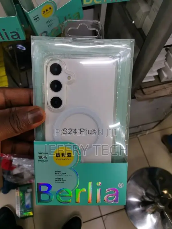 Berlia Transparent Clear Case for Samsung S24 Plus