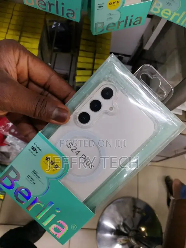 Berlia Transparent Clear Case for Samsung S24 Plus