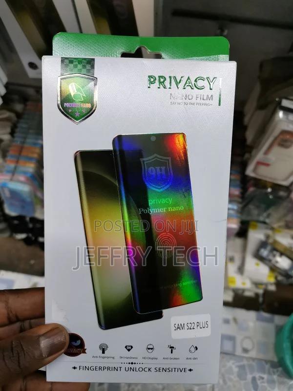 Samsung Galaxy S22 Plus Privacy Screen Protector, Anti Spy D - main view