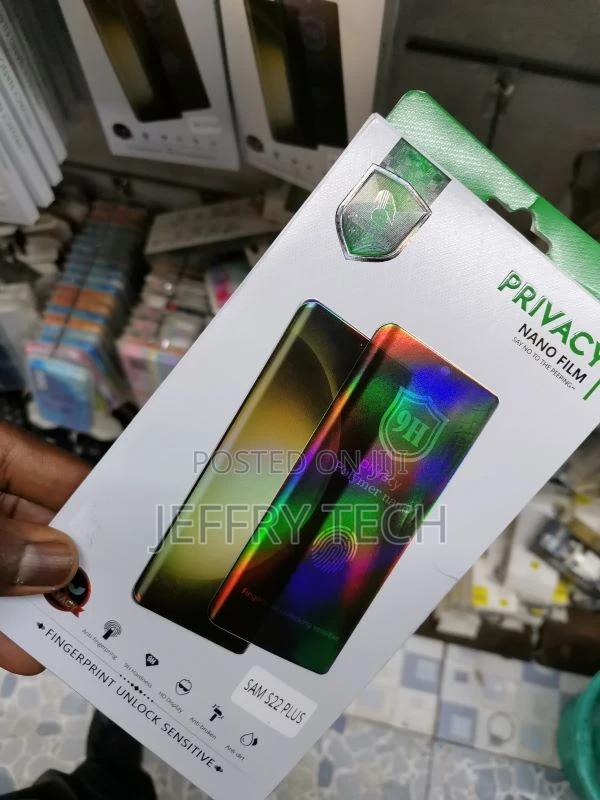 Samsung Galaxy S22 Plus Privacy Screen Protector, Anti Spy D - thumbnail 3