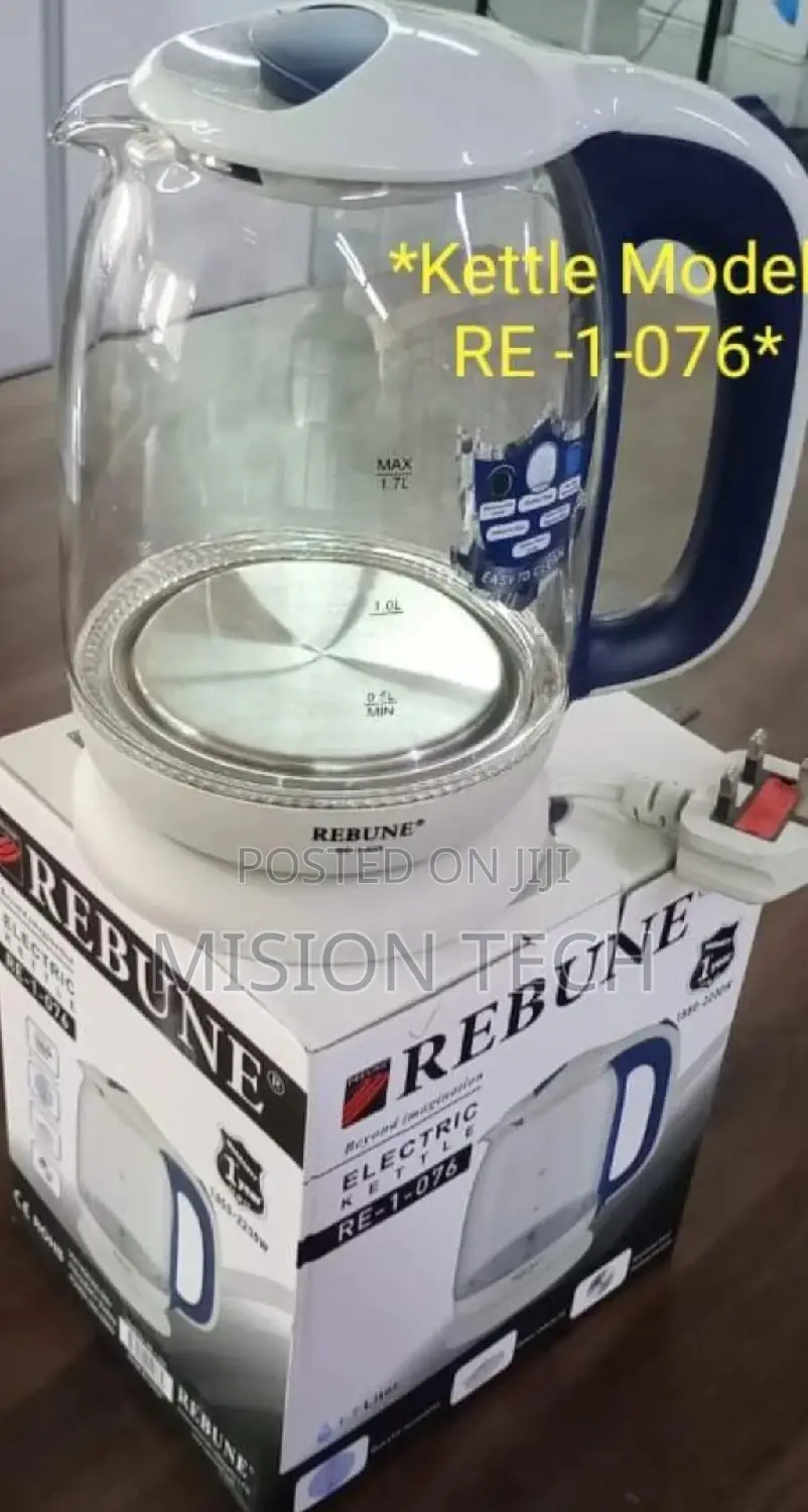 Rebune 1.7 Liters Glass Kettle