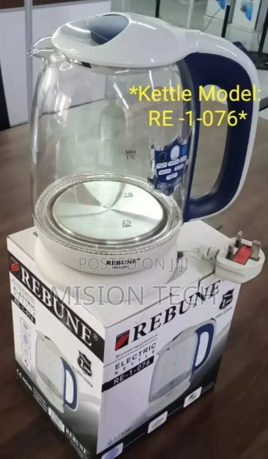 Rebune Brand New Glass Kettle