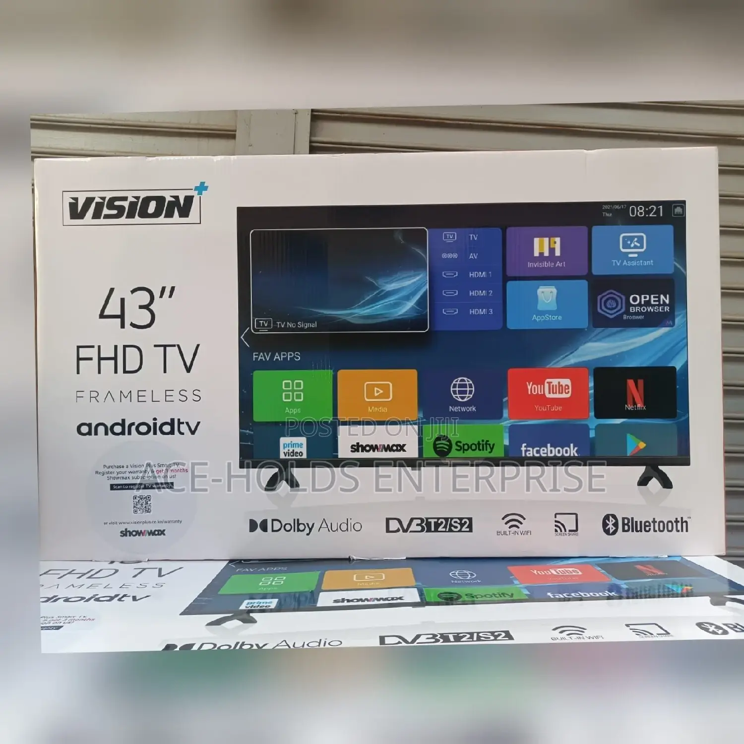 43" Smart Android Frameless Tv - Vision 