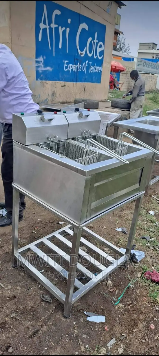 Stainless Steel Double Fryer