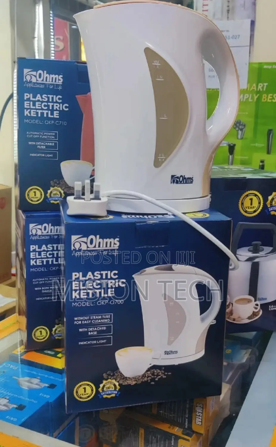 Ohms Plastic Electric Kettle