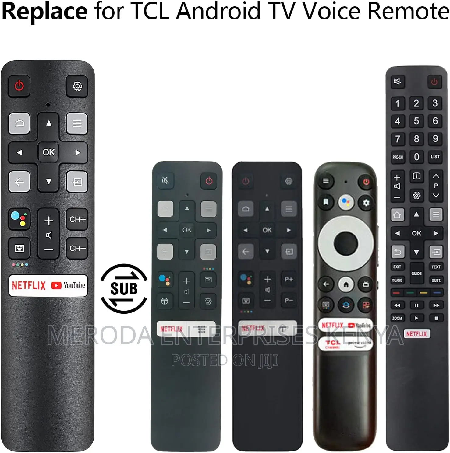 TCL Replacement Remotes Original