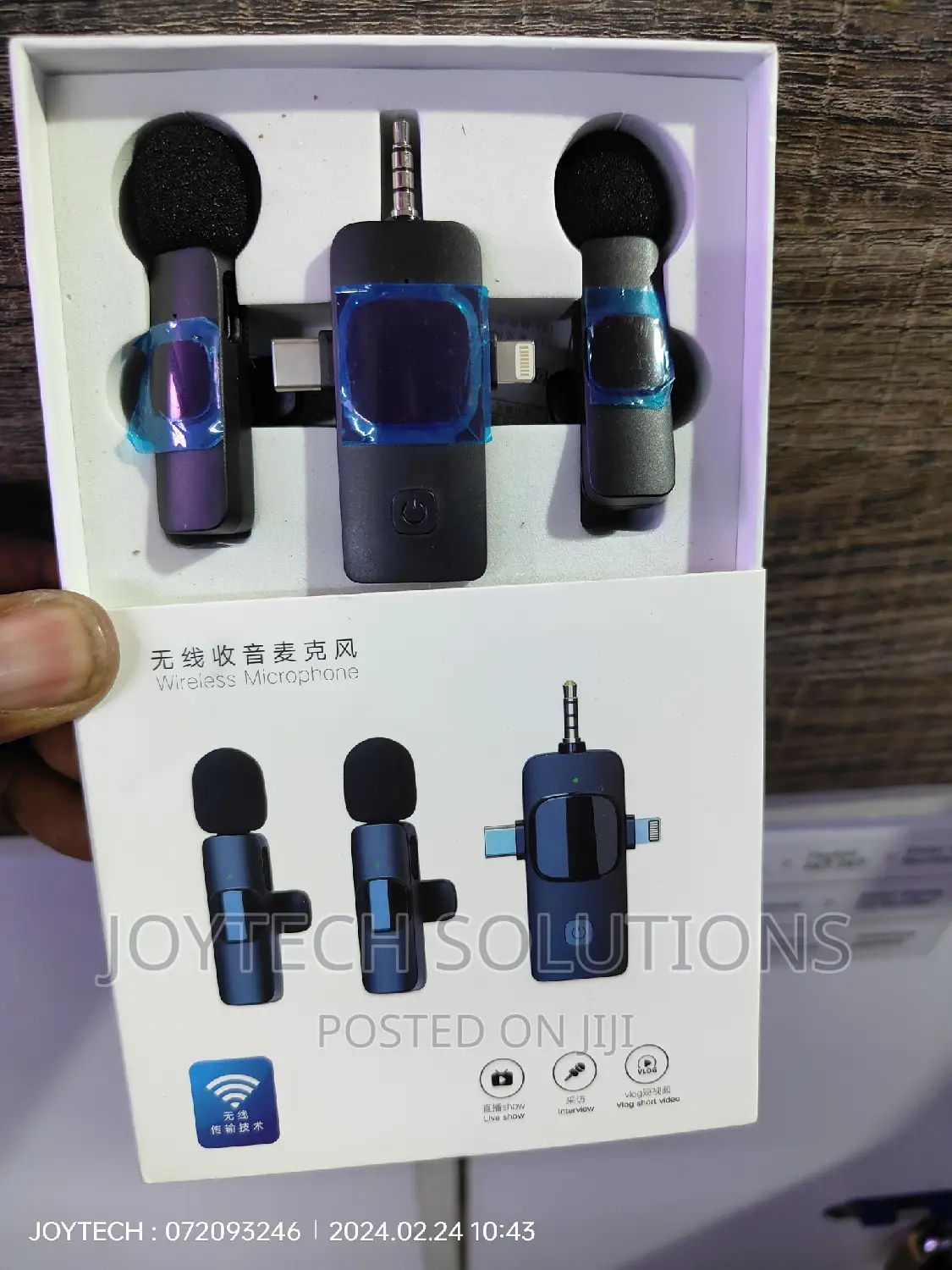 Microphone Wireless for Mobile Phone and Camera. Universal.