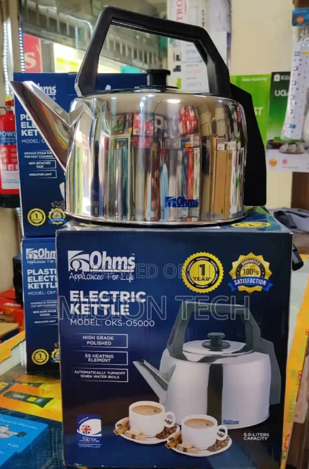 Ohms Automatic Stainless Steel Kettle