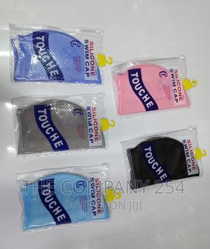 Swim Caps Silicone Material Accessible in Blue, - thumbnail 2