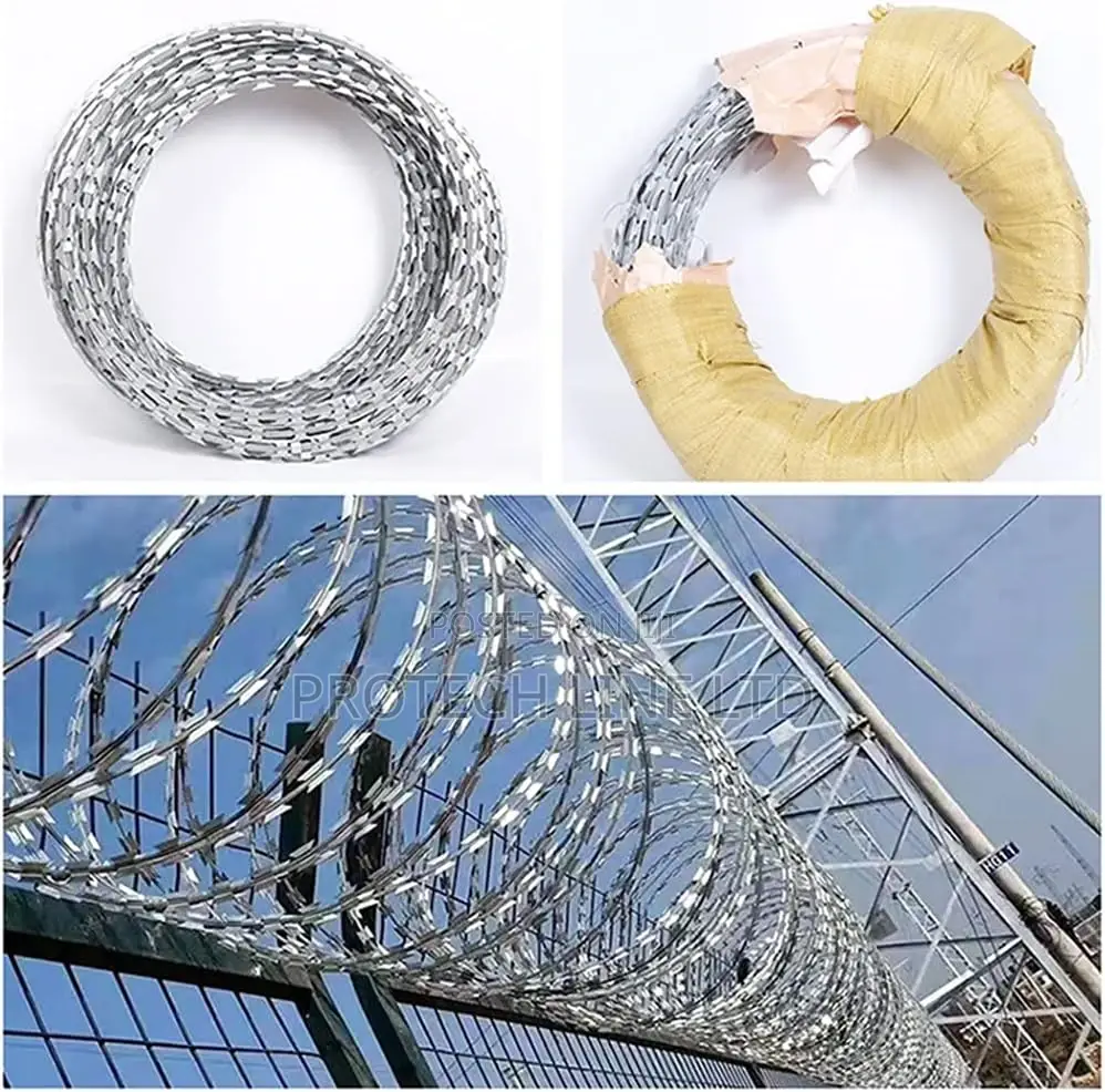 450mm Galvanized Cross Barbed Razor Wire
